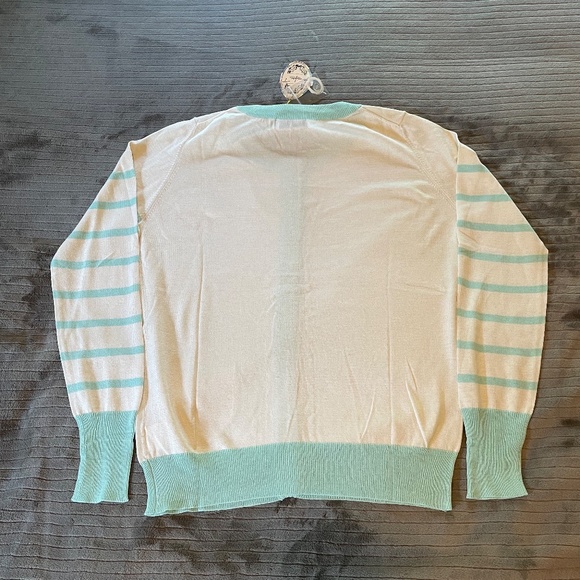 NWT Jennifer T. Knit couture, Striped Cardigan, Size Medium - Picture 3 of 6
